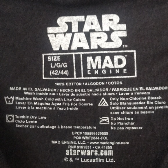 Star Wars Grogu Baby Yoda T-Shirt Size L Brand New With Tags - Picture 6 of 6